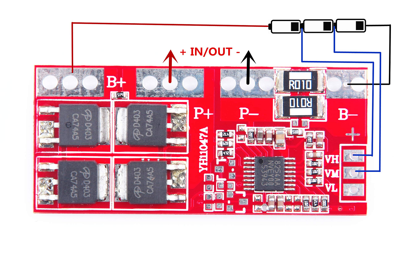 Mạch Sạc Bảo Vệ 4S 30A BMS Pin 18650