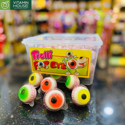 [HÀNG ĐỨC] Kẹo dẻo con mắt có nhân Trolli Pop eye 18.8g