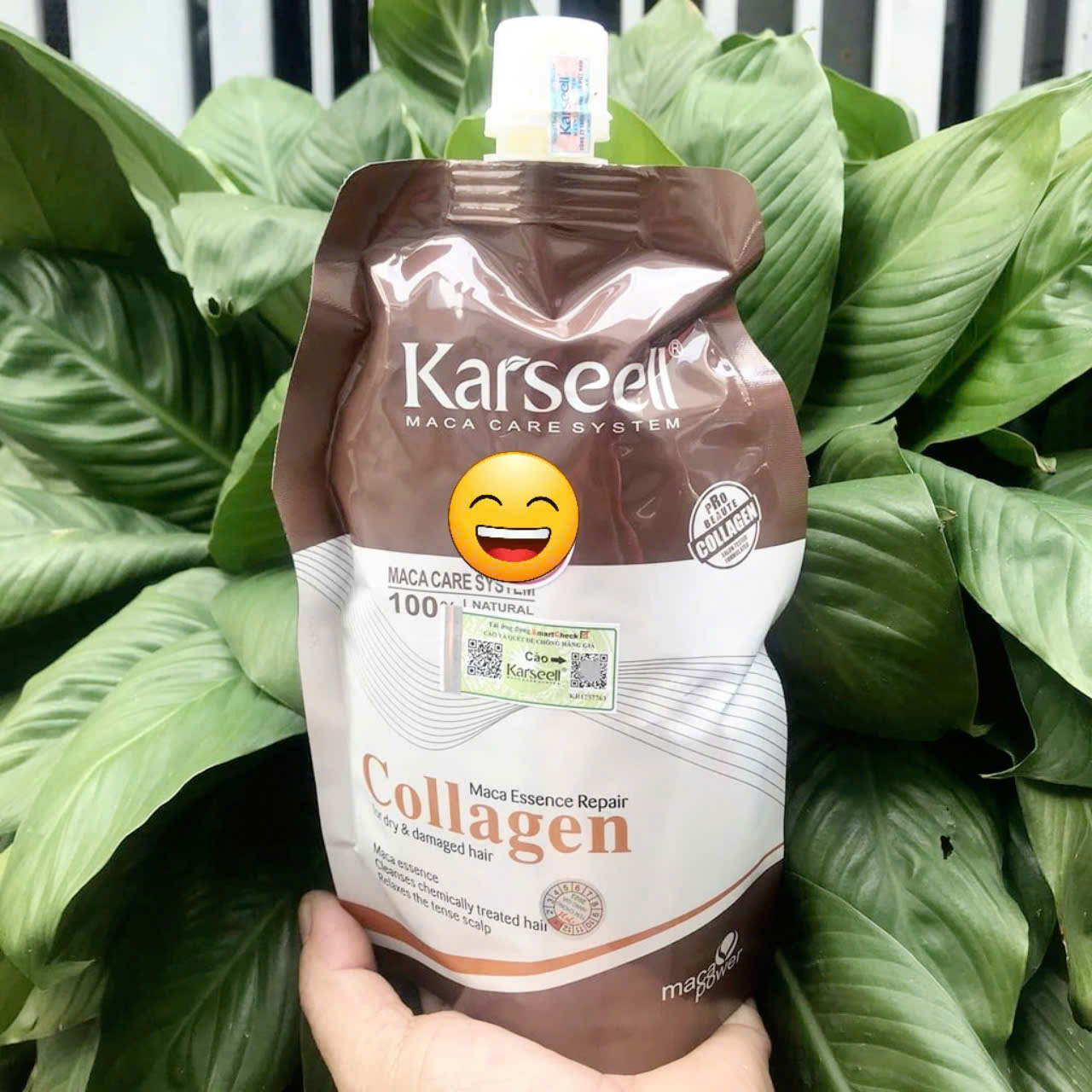 Kem Hấp Ủ Tóc Collagen KARSEELL 500ML Phục Hồi Tóc Hư Tổn Siêu Mềm Mượt Hương Nước Hoa Dạng Túi