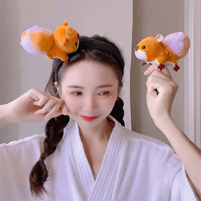 Cài tóc sóc bông cute |