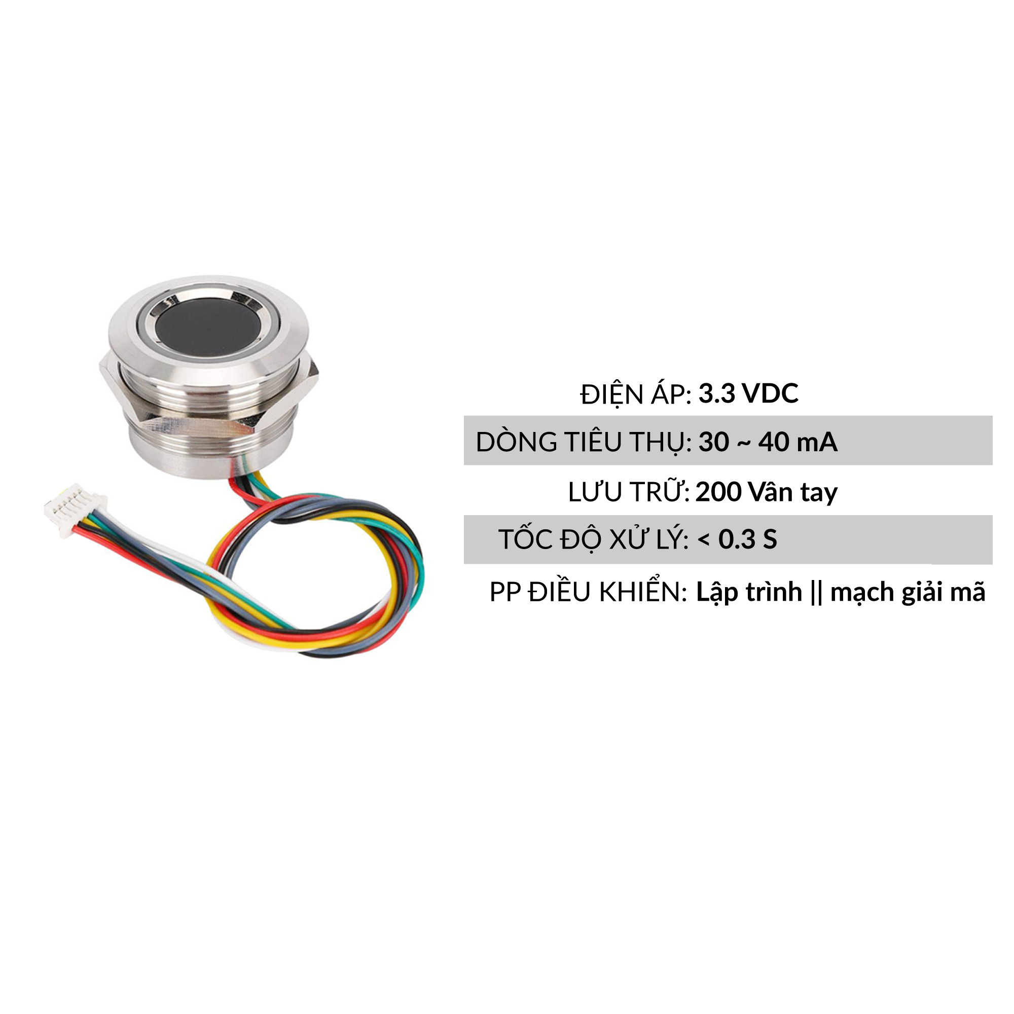 Cảm biến nhận dạng vân tay điện dung R503