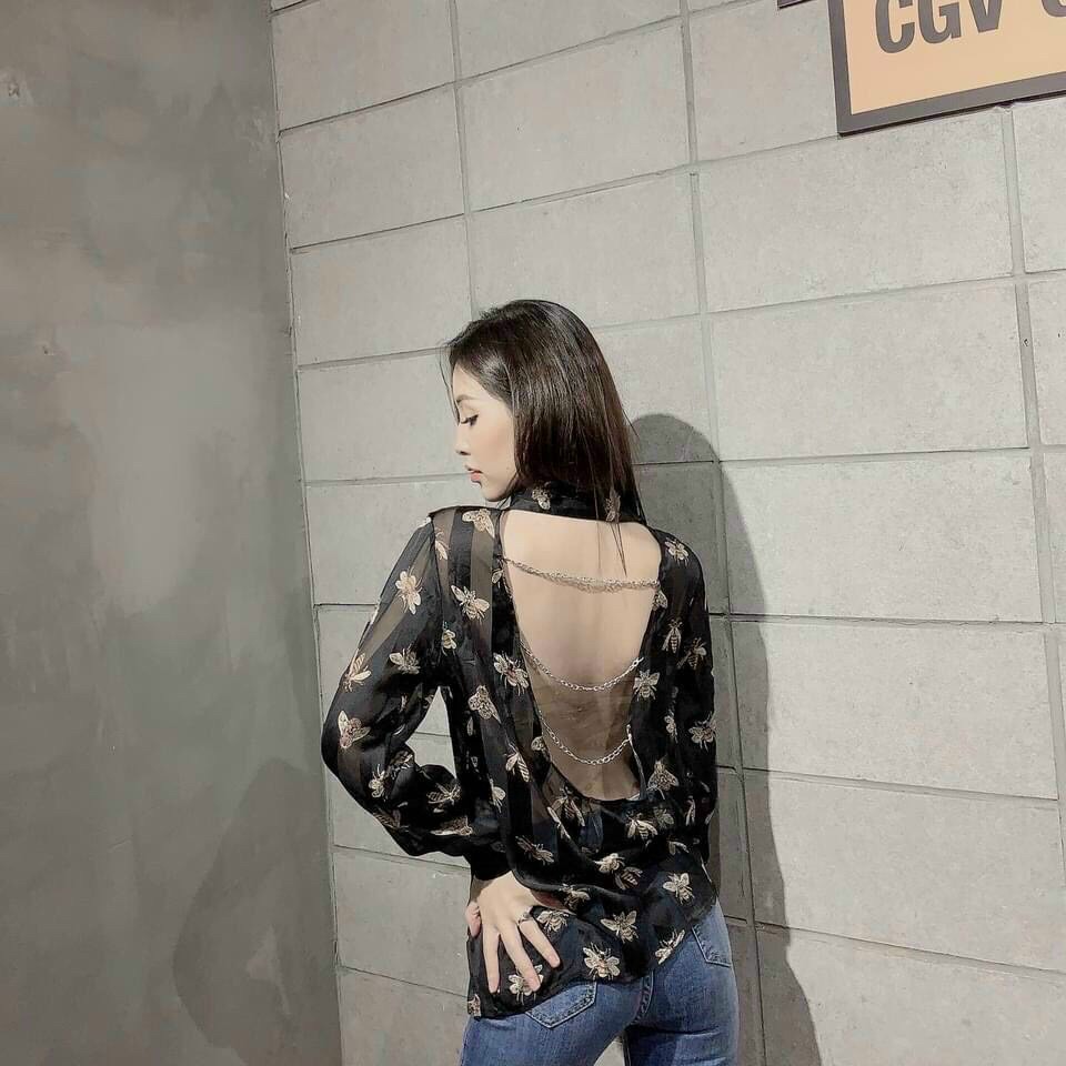 ÁO SƠMI DÂY XÍCH HỞ LƯNG