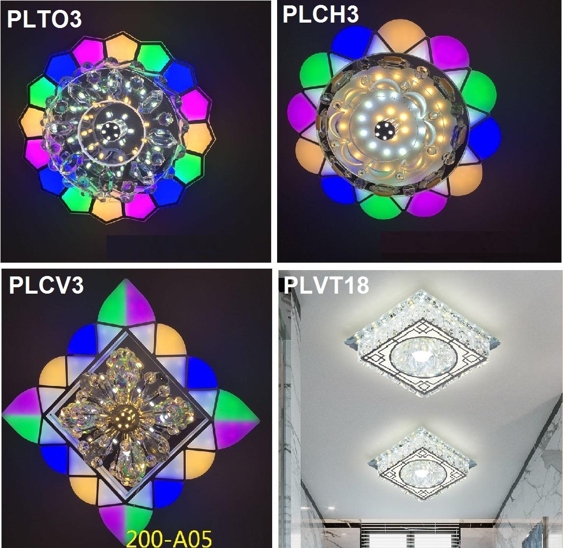 Đèn Led pha lê ốp trần cao cấp