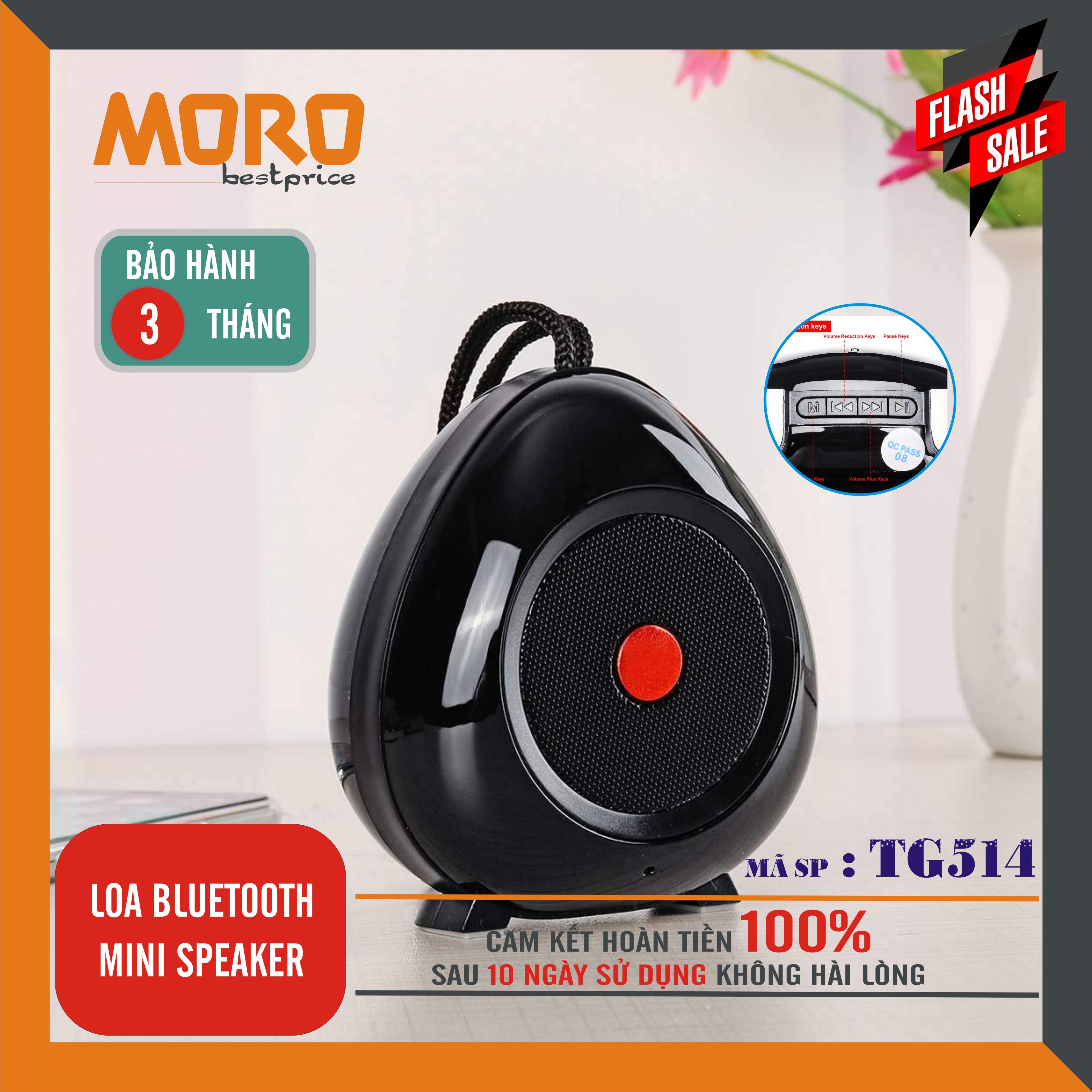 Loa bluetooth mini speaker TG514 - Âm thanh nổi EDM music