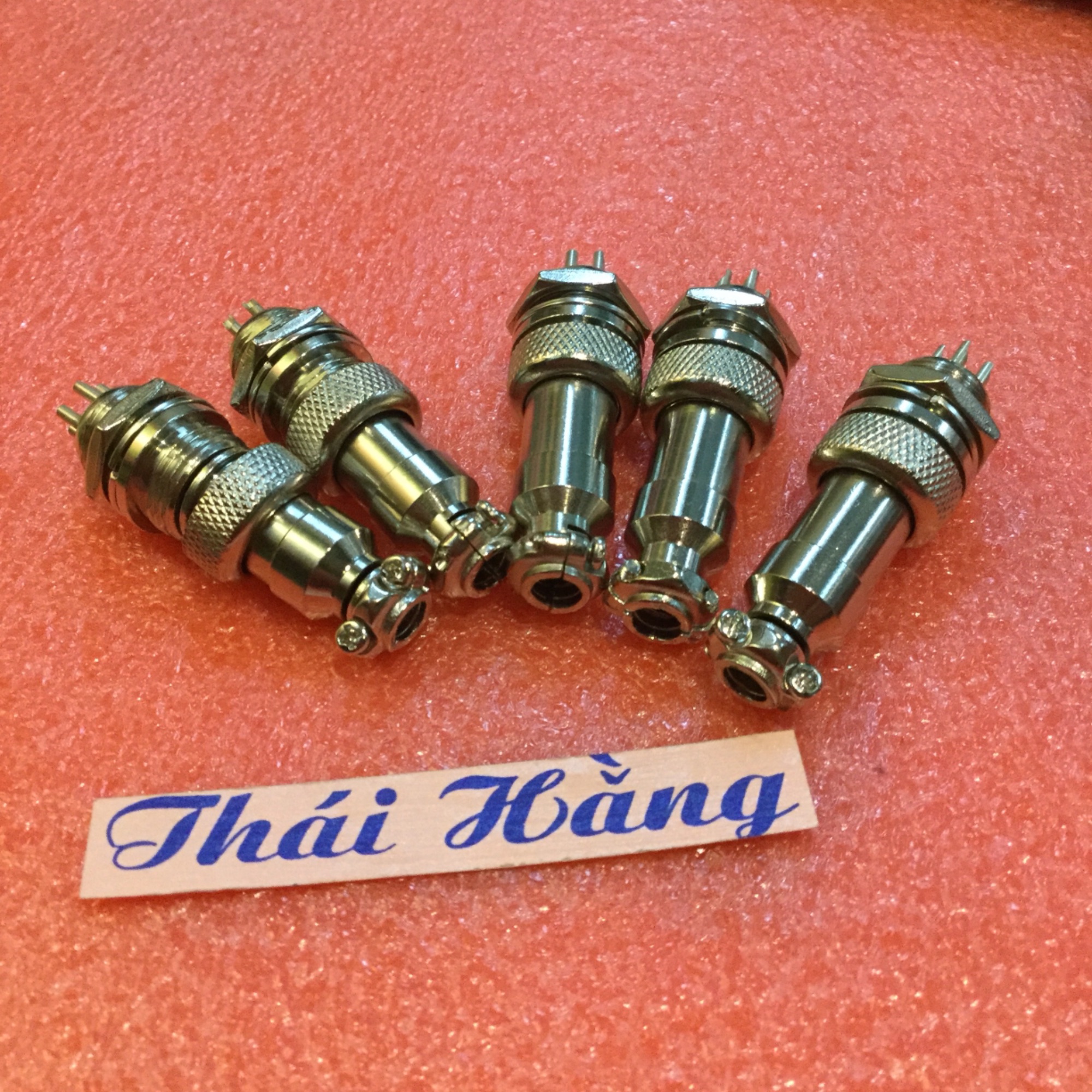 5 chiếc Jack sắt tròn GX12 bộ đực và cái 5 p