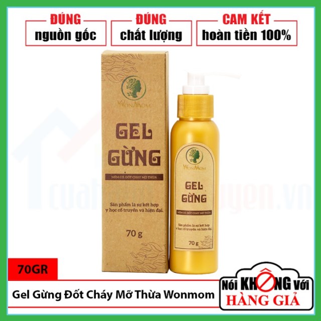 Gel gừng massage tan mỡ bụng lâu năm 70gr - WonMom NAM0