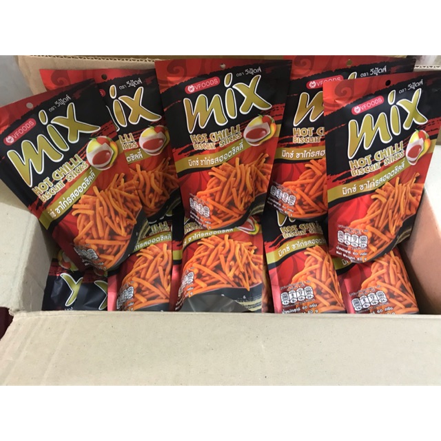Set 03 gói Bim que Mix Hot Chilli Thái 60g