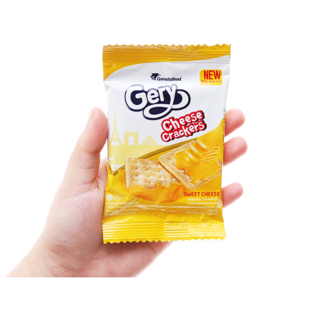 Bánh Quy Phô Mai Gery Cheese Crackers (Gói 100g)