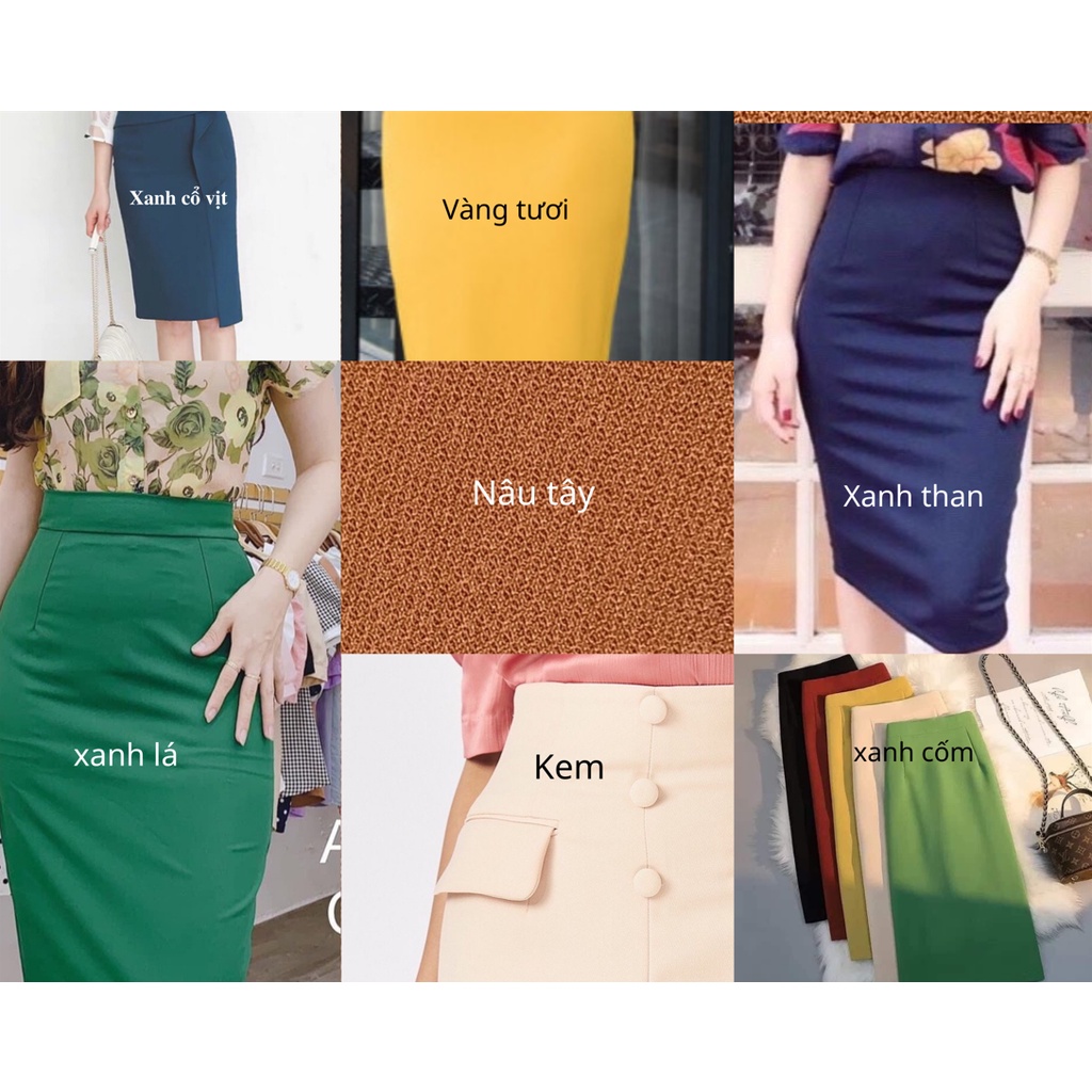 Chân váy xoè dáng dài 70cm cực chất - thời trang công sở nữ