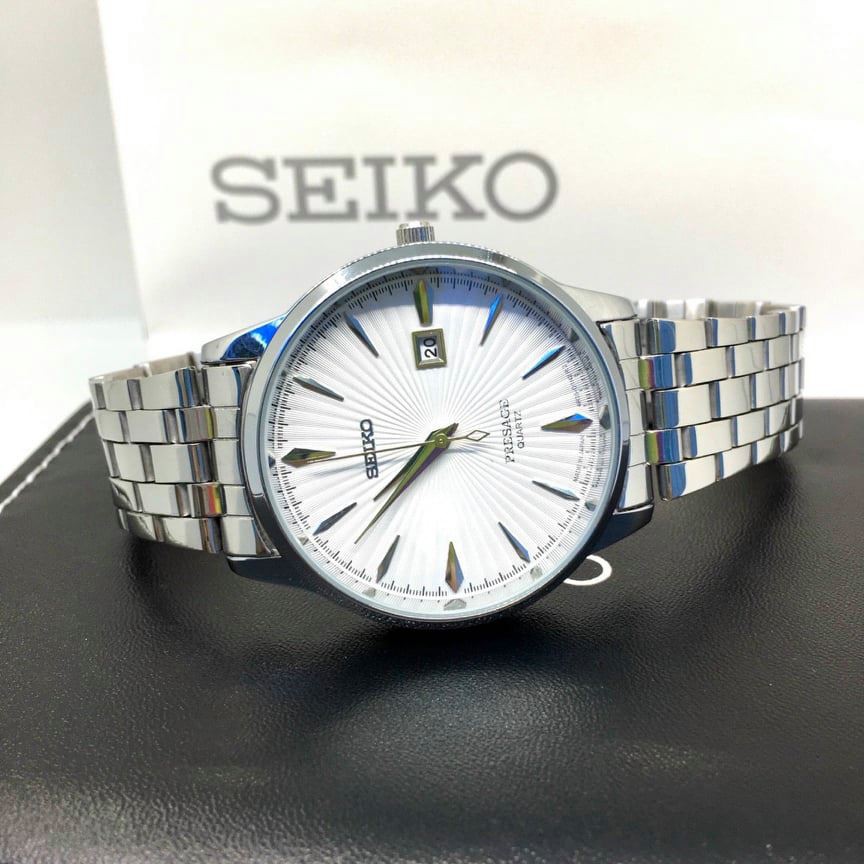 Đồng hồ nam Seiko dây thép máy Nhật