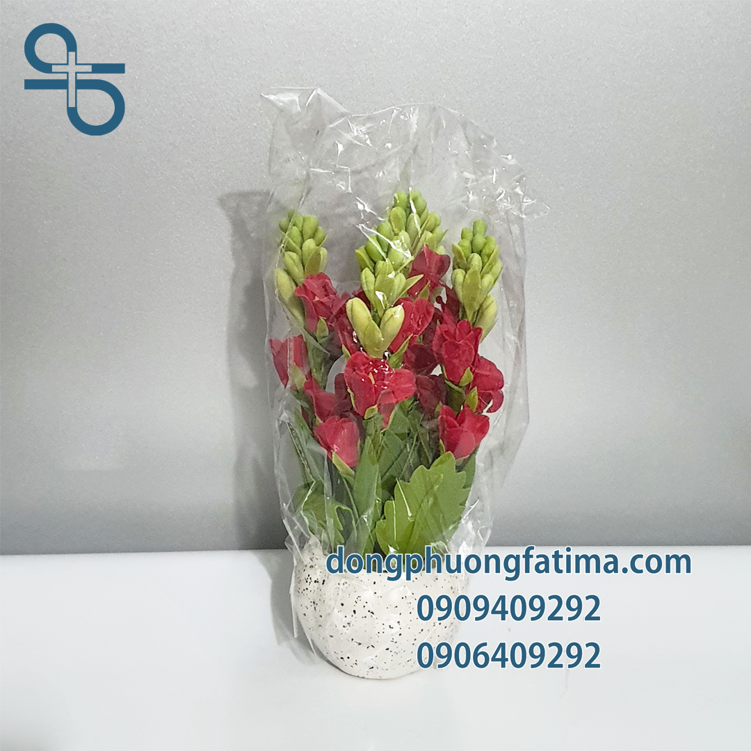 Chậu Hoa Huệ Đất Sét (Nhỏ)