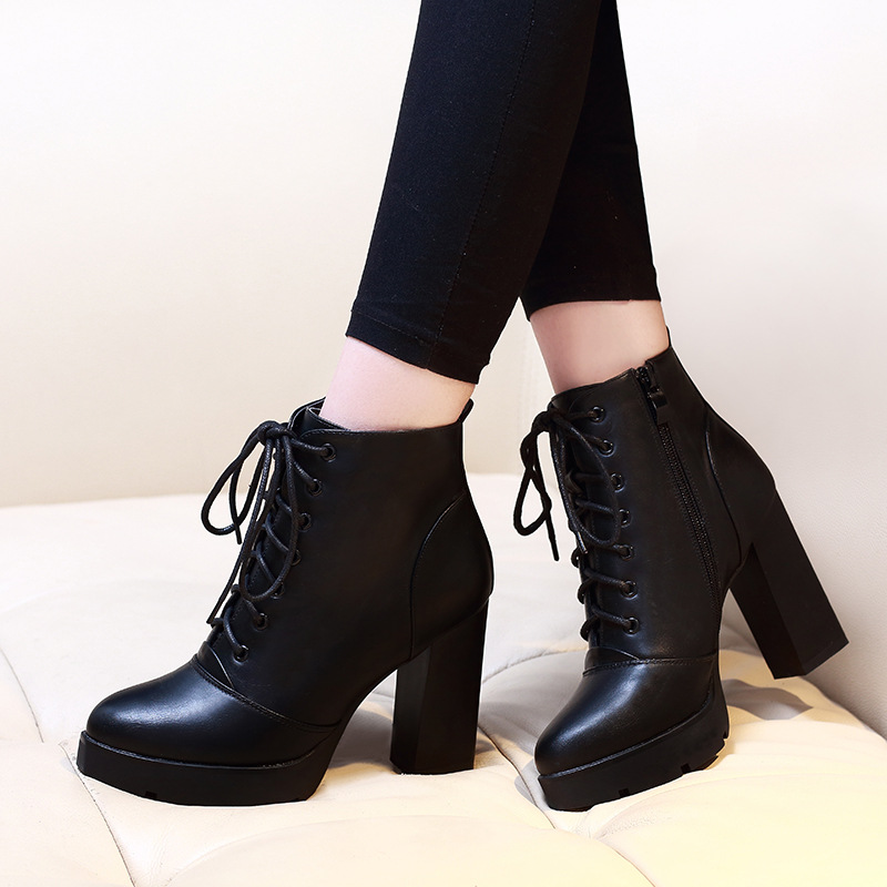 Boot cột dây cao gót 10cm SÀNH ĐIỆU GBN05- có size 40