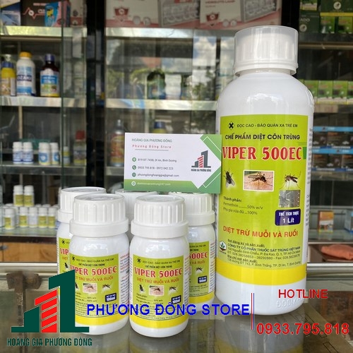 Thuốc diệt muỗi, ruồi Viper 500EC - Chai 1 lít