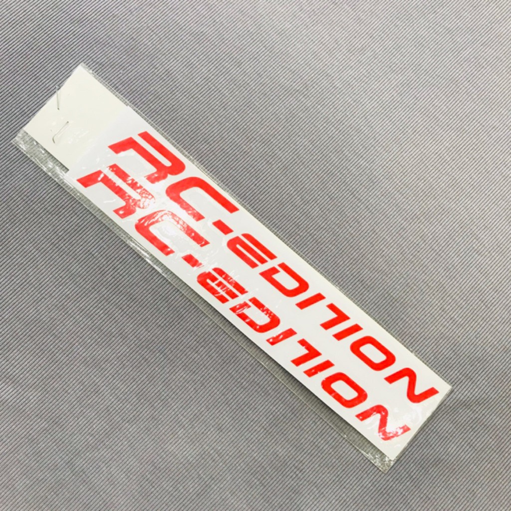 Cặp tem dán phuộc phản quang RC edition màu đỏ