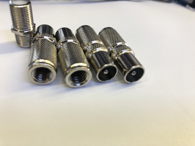 Jack cắm ăng ten tivi vặn trực tiếp vào dây