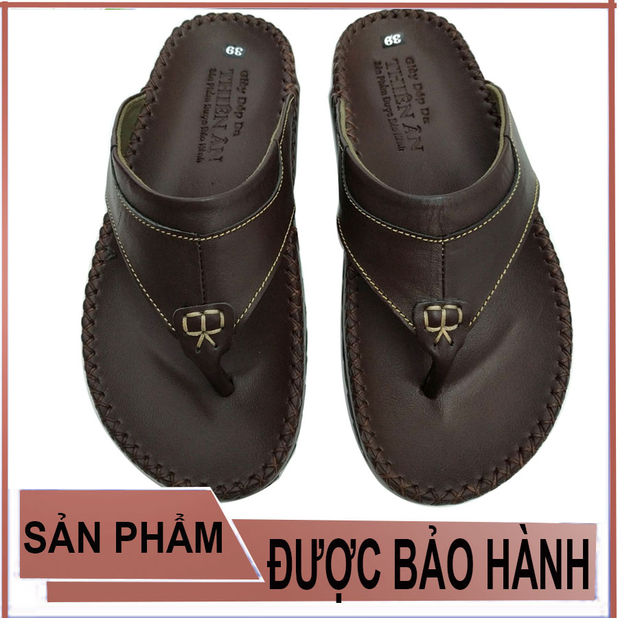 dép da nam da bò cao cấp D63 mẫu dép xỏ ngón nam kiểu dáng thời trang cá