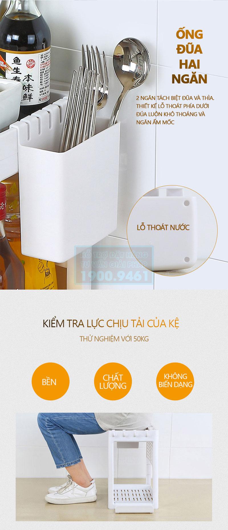 Kệ nhà bếp ECOCO cao cấp 9267
