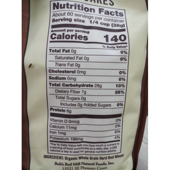 Bột Mì Nguyên Cám Hữu Cơ ( Organic Whole Wheat ) - 2.27kg