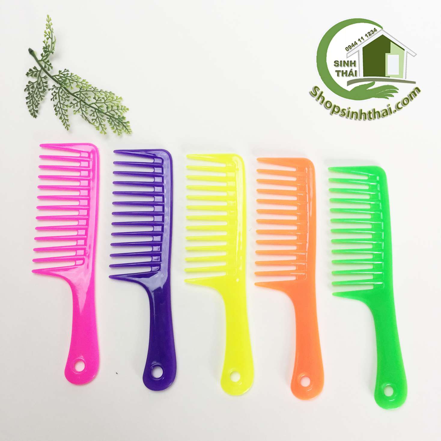 [HCM]Lược chải đầu răng thưa - lược răng to - chải tóc xoăntóc thẳngtóc rối Giao màu ngẫu niên - giao màu ngẫu nhiên