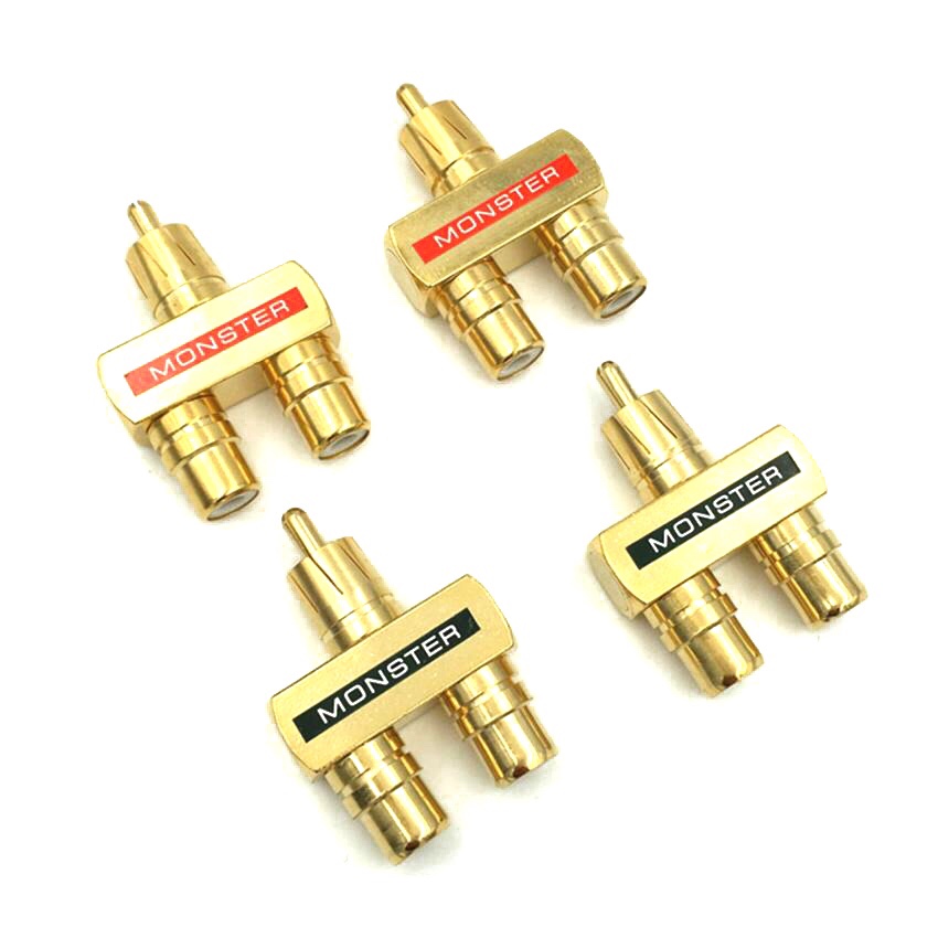 1 cặp đầu chia jack av/rca/hoa sen 1 ra 2 monster