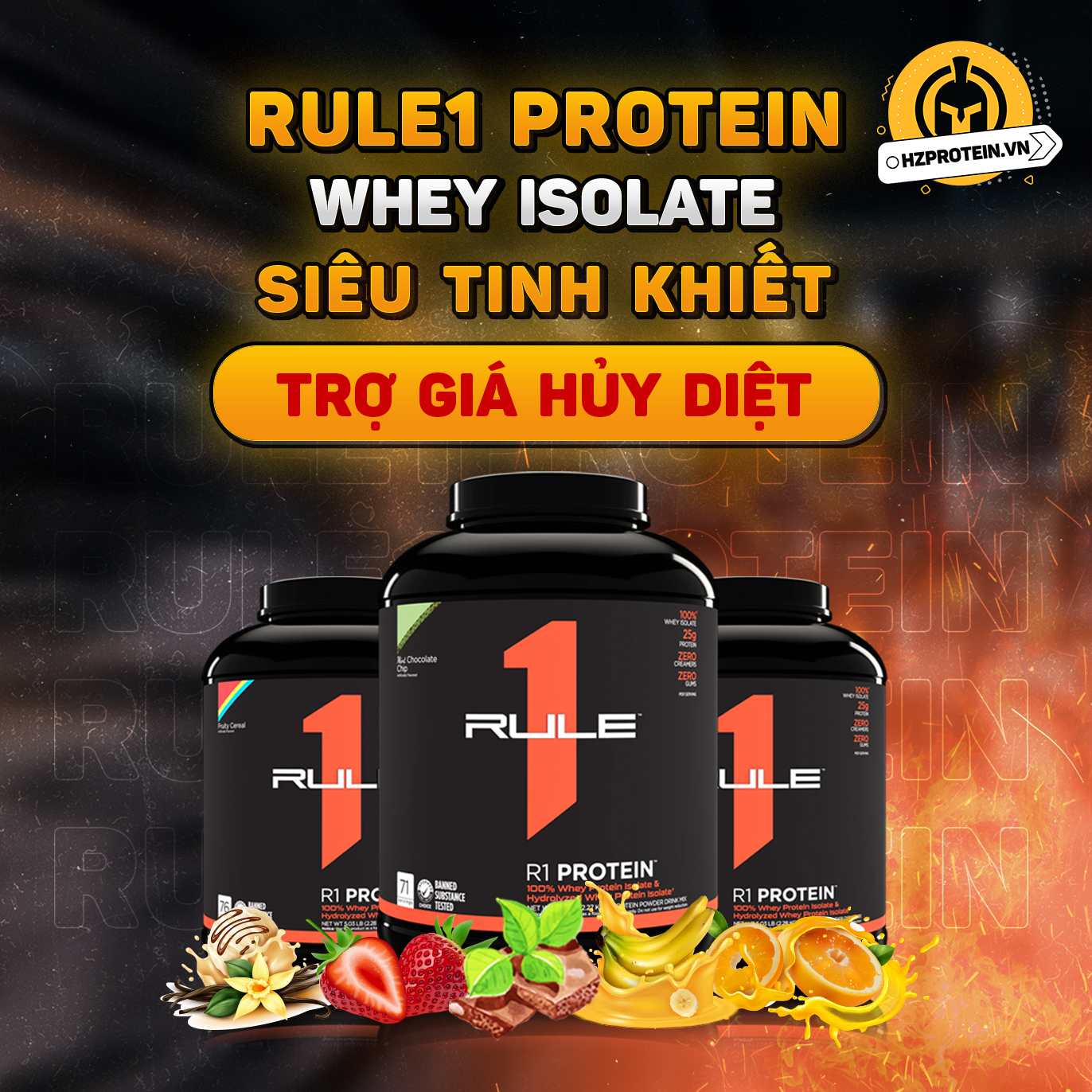 RULE1 PROTEIN ISOLATE WHEY - BỘT PROTEIN XÂY DỰNG CƠ BẮP CHẤT LƯỢNG CAO