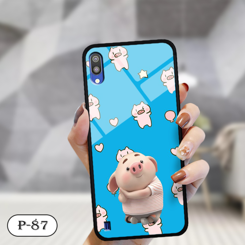Ốp lưng kính 3D cute Samsung M10