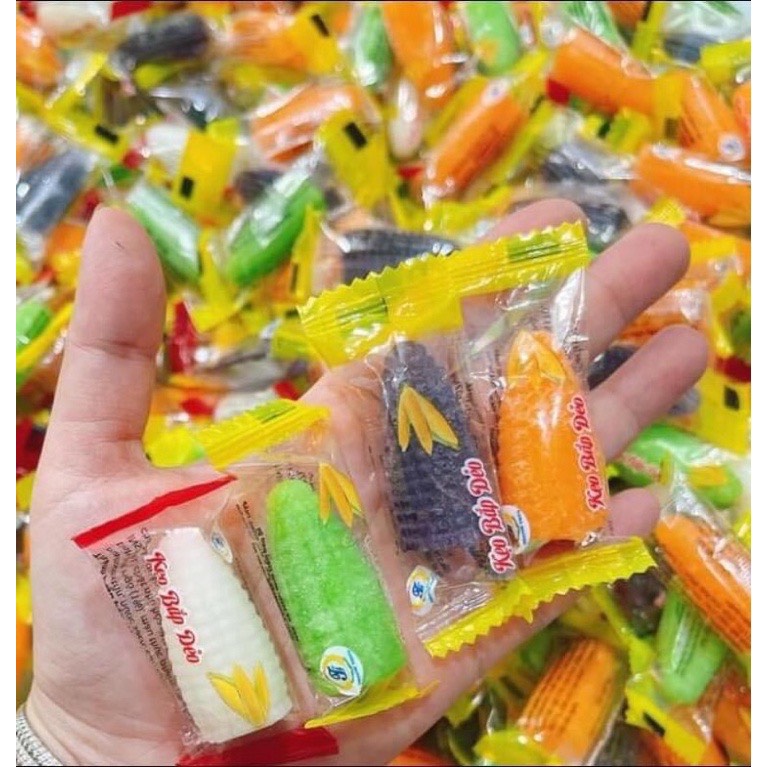 Kẹo bắp dẻo ngũ sắc mix vị