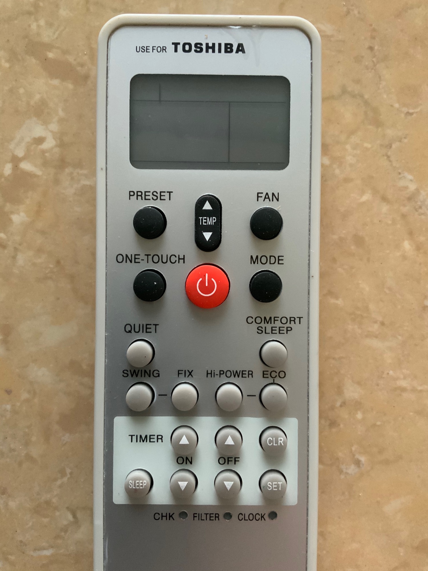 Điều khiển điều hoà Toshiba (mẫu 2)