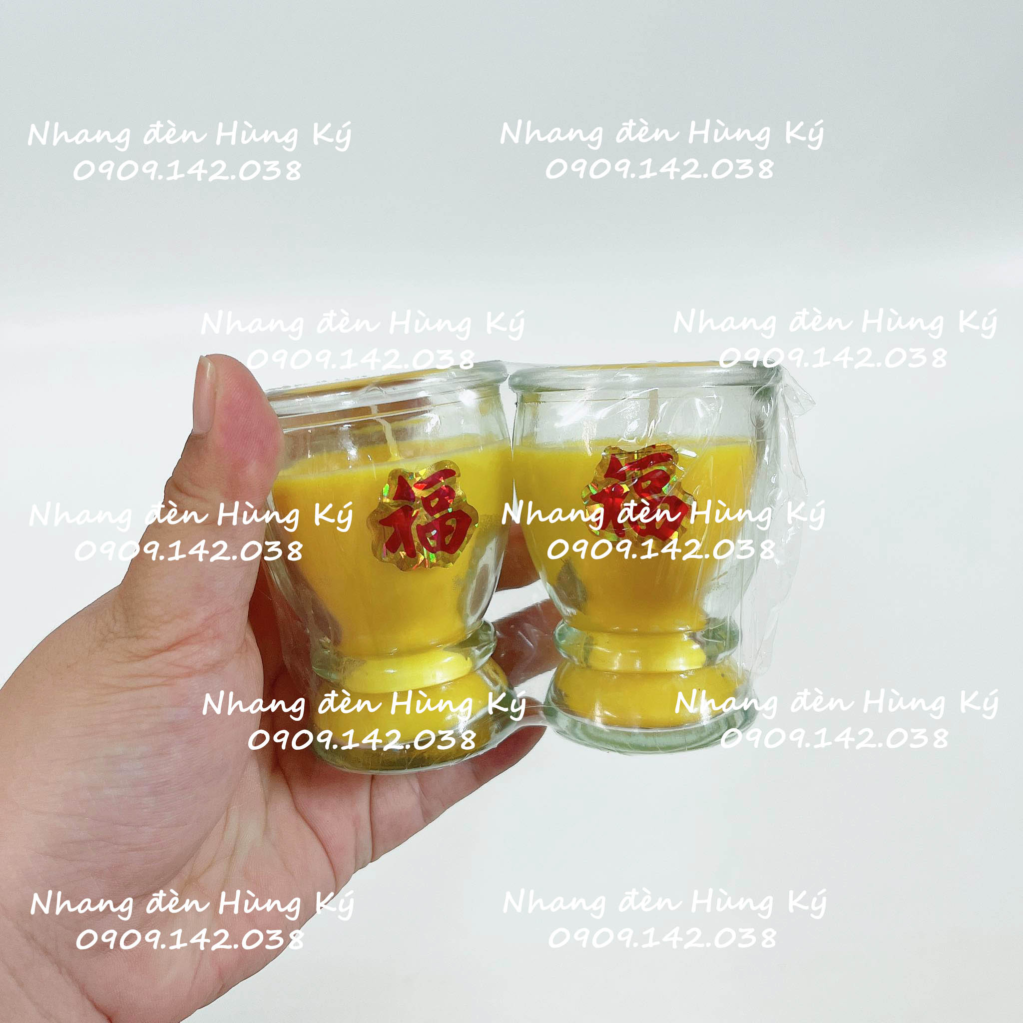 {1 cặp} Đèn ly sáp bơ A19 không khói