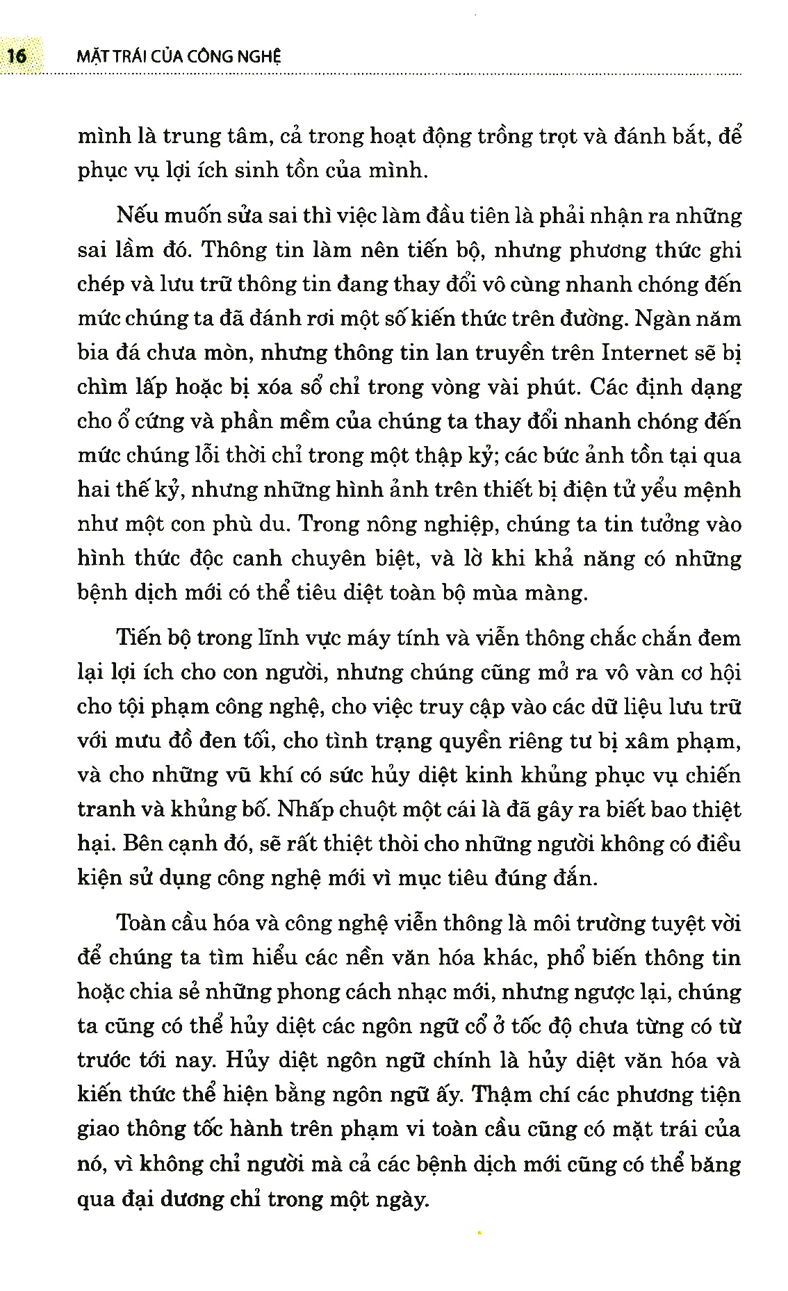 Mặt Trái Của Công Nghệ