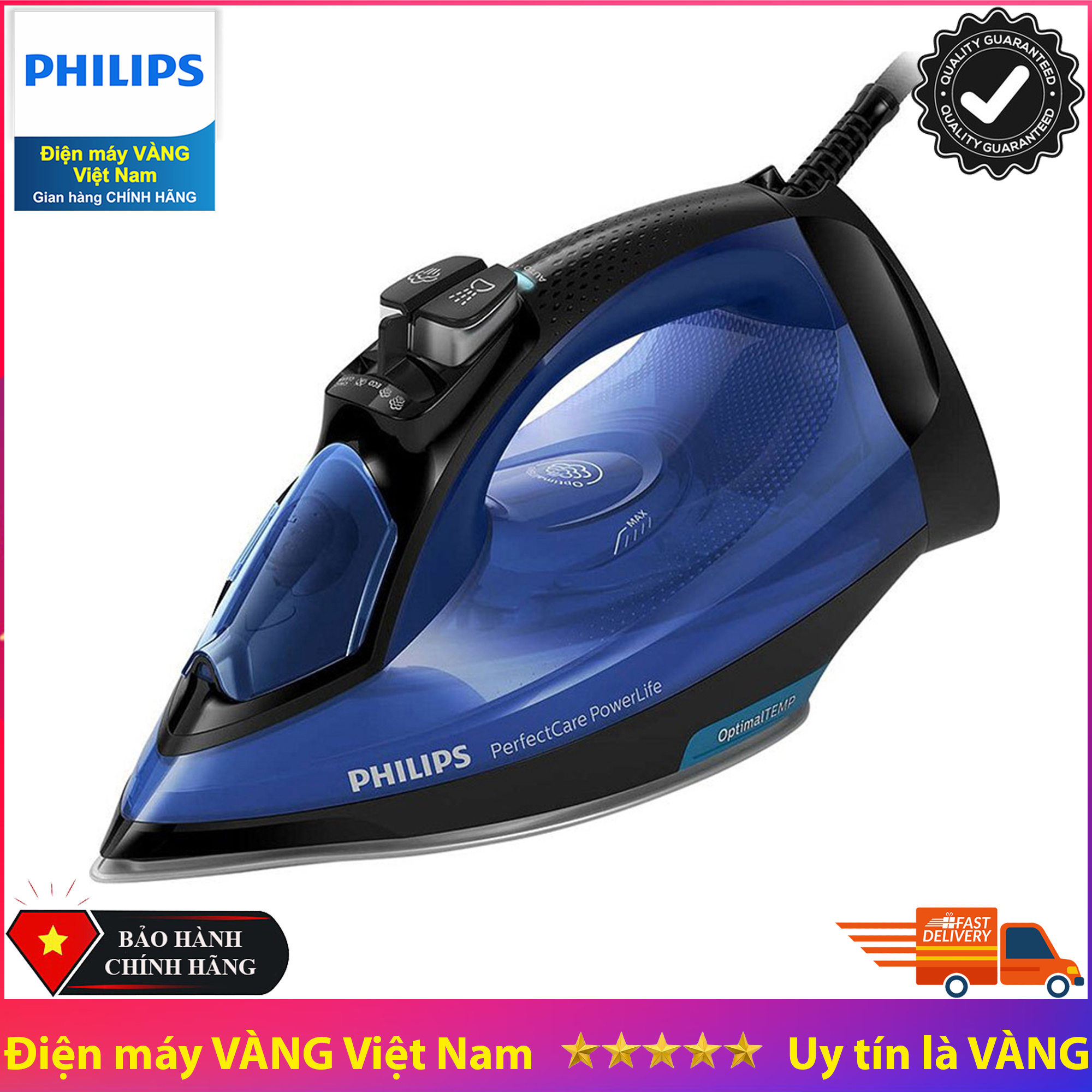 Bàn ủi hơi nước cao cấp Philips GC3920 2500W