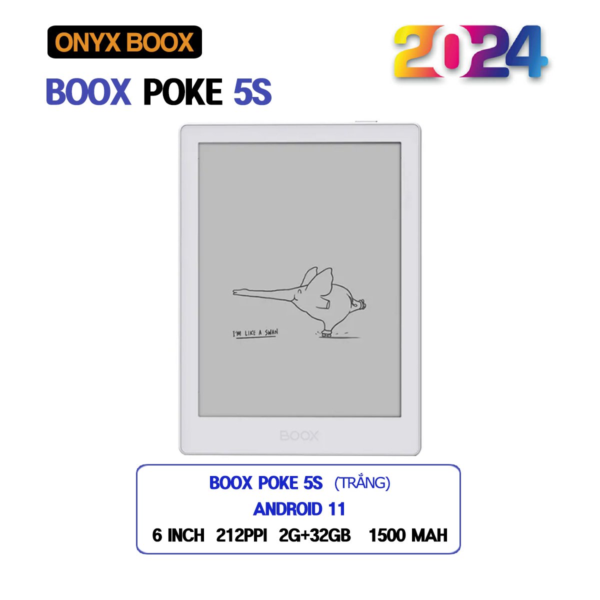 Máy Đọc Sách Boox Poke 5