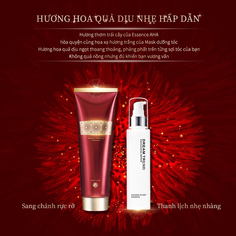 [HCM]Combo Mask Ủ Tóc + Tính chất dưỡng phục hồi tóc AHA DREAM TREND