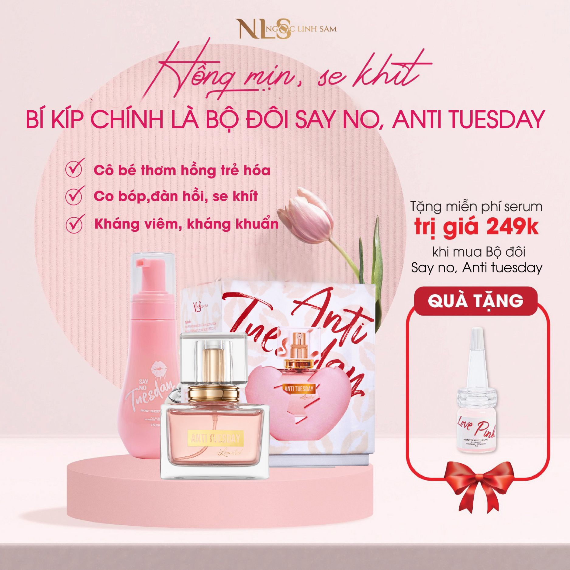 SERUM DƯỠNG HỒNG LOVE PINK ( 1 sp dưỡng hồng )