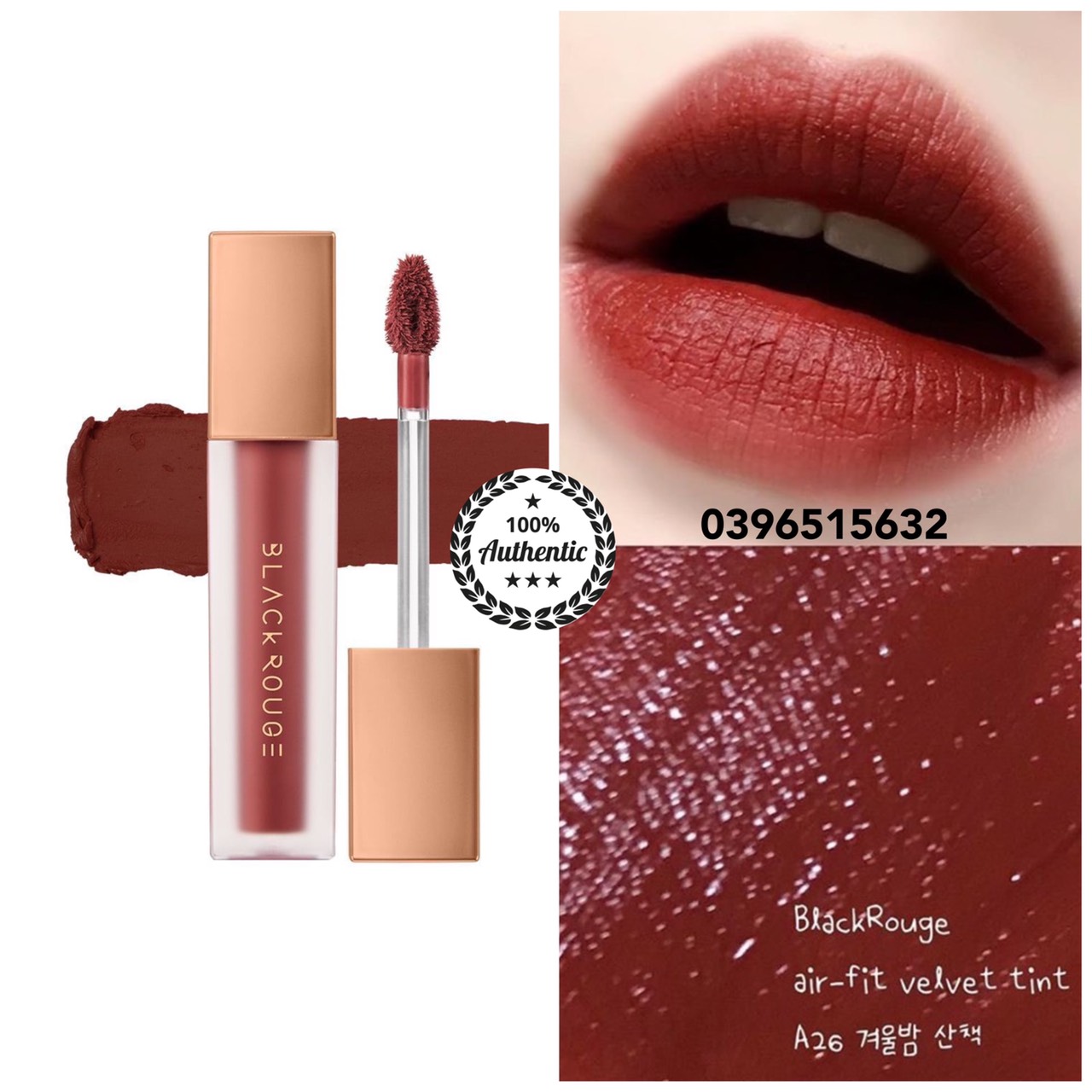 (Sẵn) Son Kem Lì Black Rouge A26