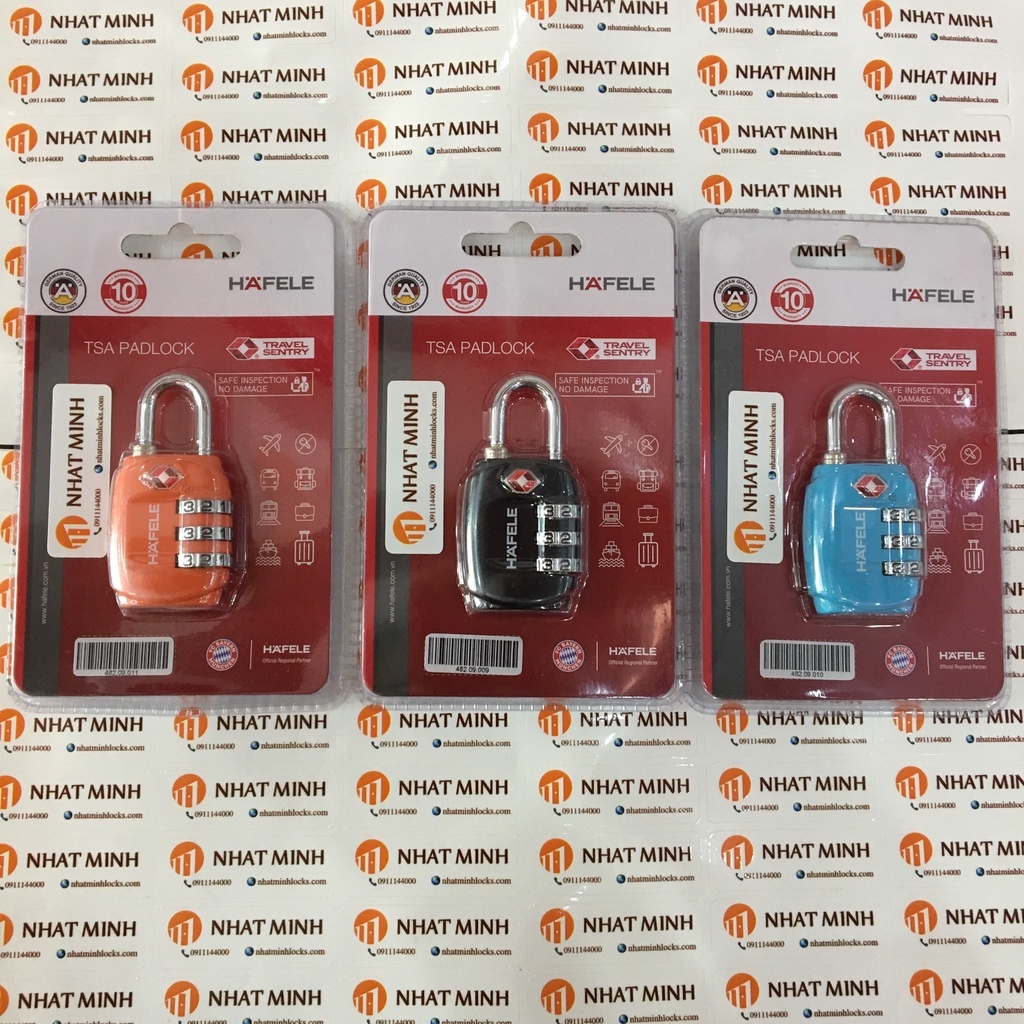 ❖▧  Khóa du lịch Hafele TSA 3 số HÀNG CHÍNH HÃNG