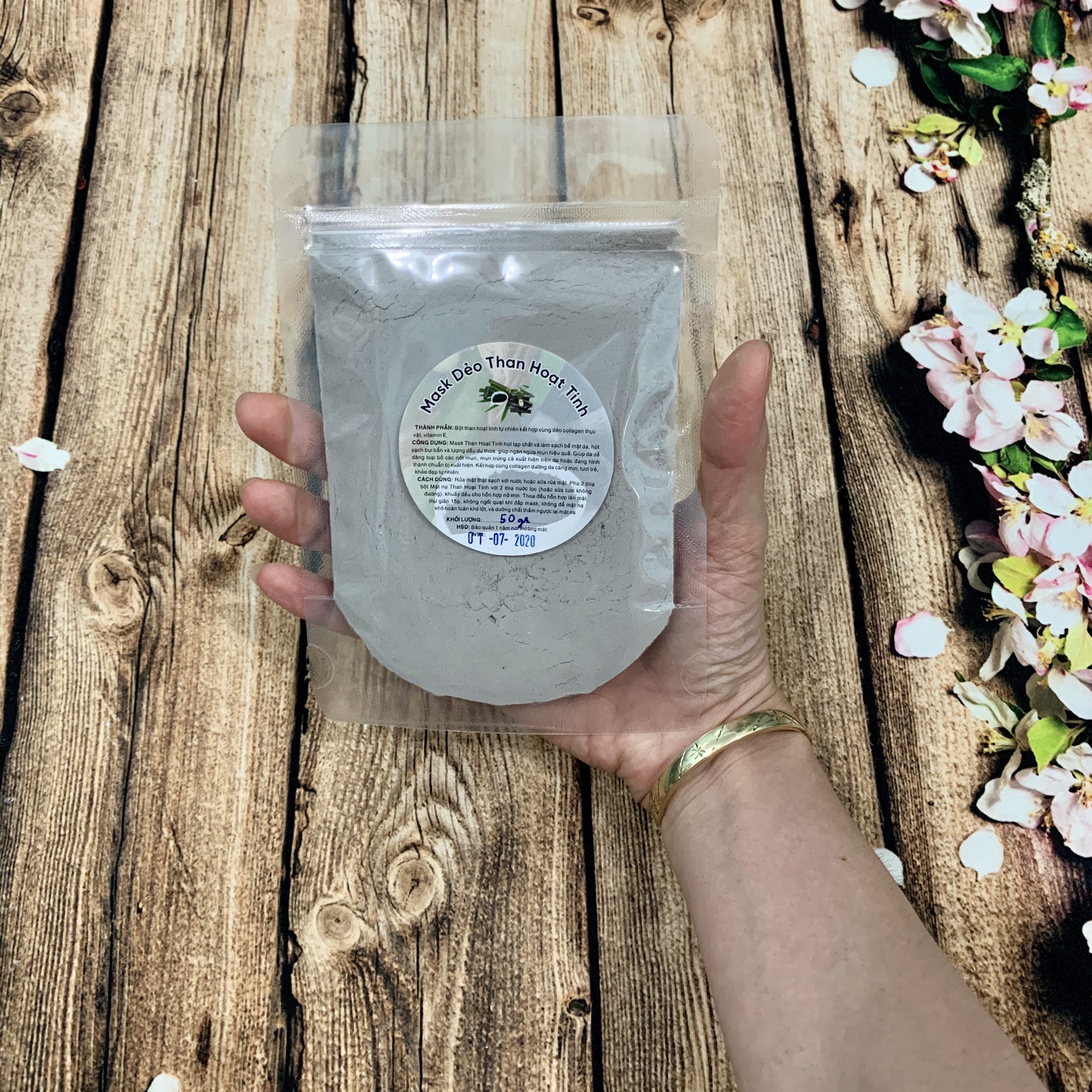 Mask dẻo than tre hoạt tính 50gr~100gram- Ngừa mụn, thải độc tố