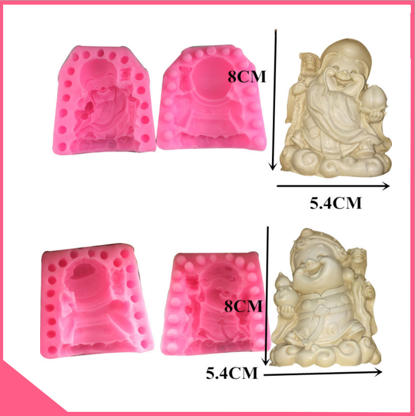 Khuôn silicon 4d làm rau câu hình bà thọ