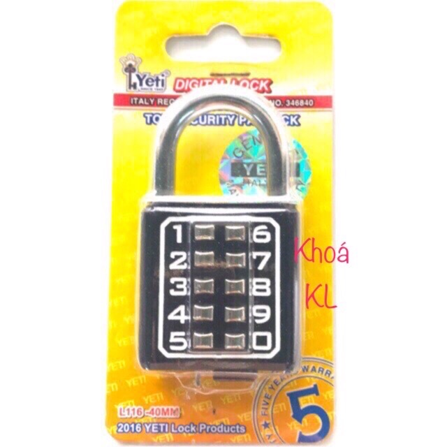 Ổ khoá số 4 phân Qian không đổi mật khẩu được