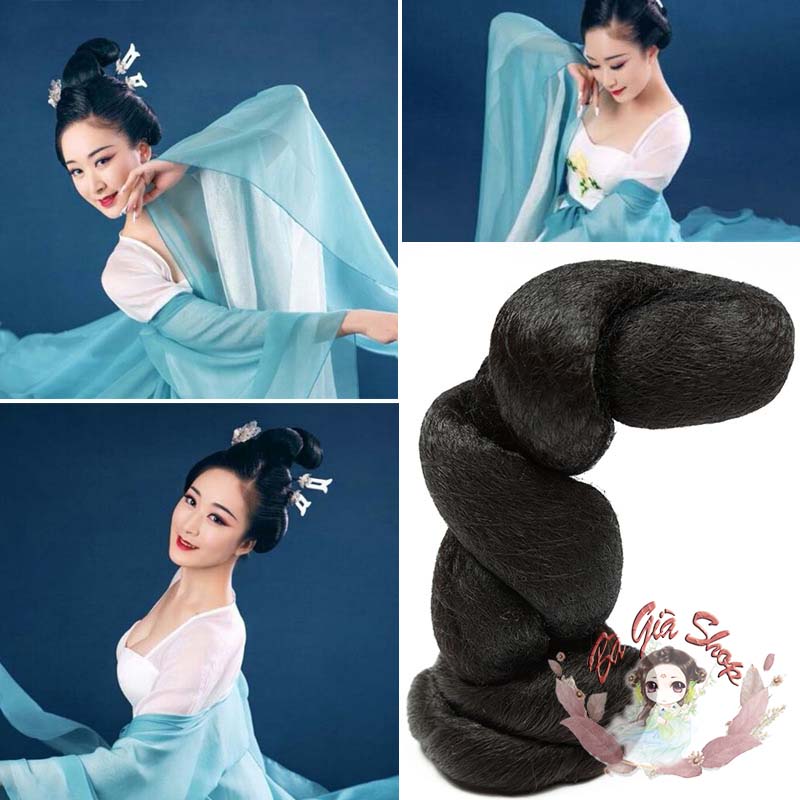 Búi tóc giả cỏ trang tạo kiểu tóc