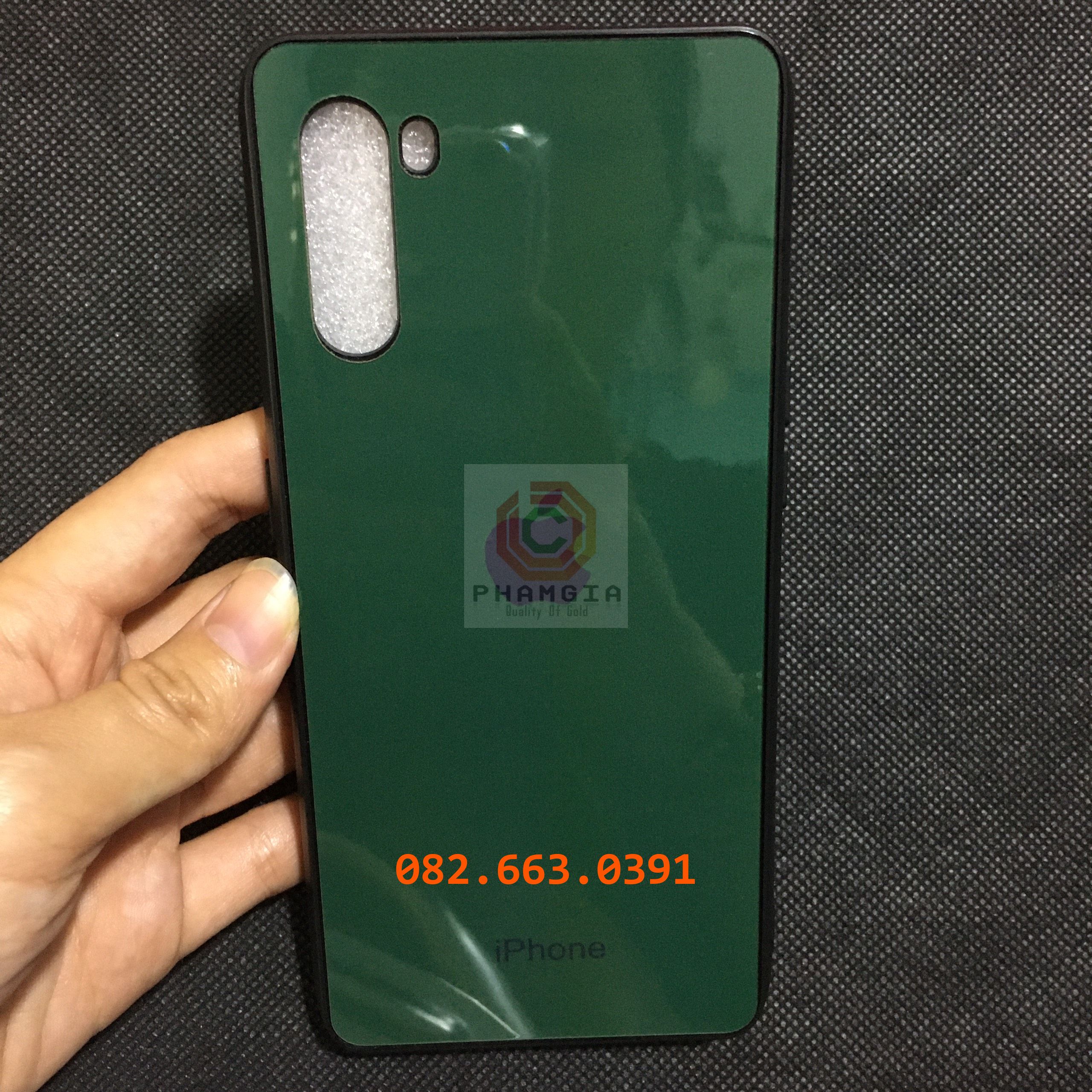 Ốp lưng ép kính Xiaomi redmi note 8/ note 8 pro giả iphone