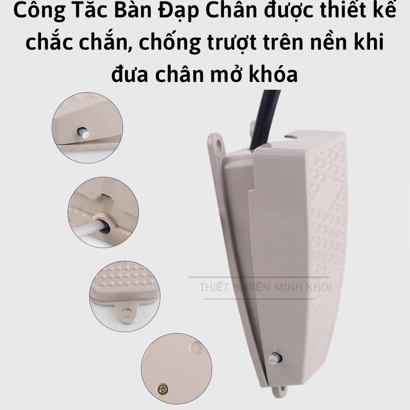 Công Tắc Bàn Đạp Chân FS2, FS3 - 220V, công tắc chân đạp,máy may
