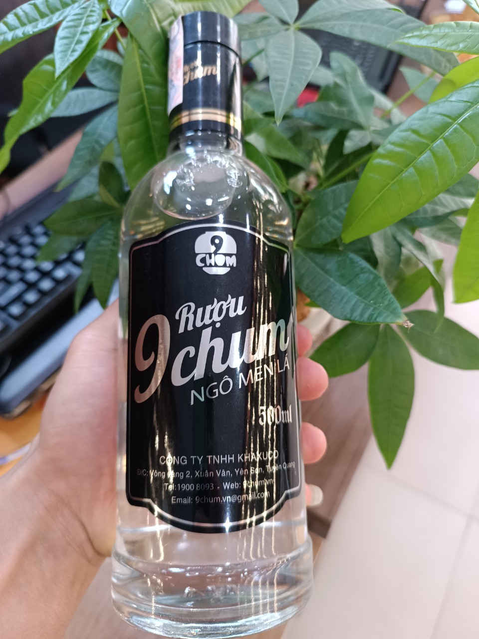 Rượu Ngô Men Lá 9 Chum - 500ml