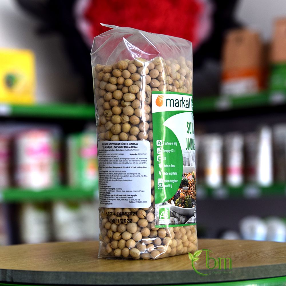 Đậu Nành Soy Beans Hữu Cơ 500g -  Markal