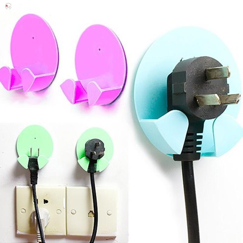 [HCM]Vỉ 2 móc treo phích cắm điện đồ dùng đa năng