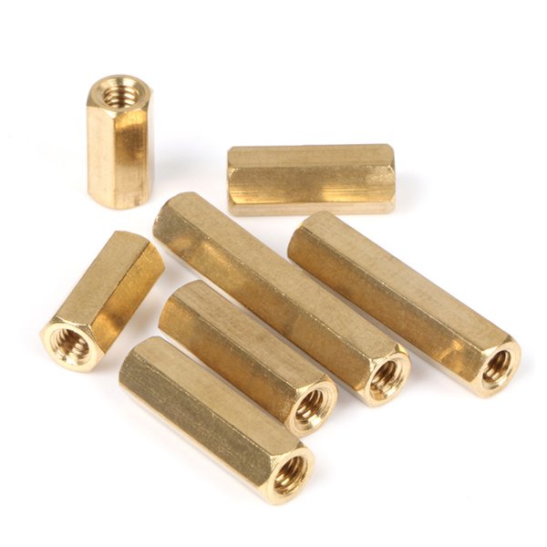 Trụ đồng lục giác m3*6 đực - cái, cái - cái, cọc đồng vặn ốc m3