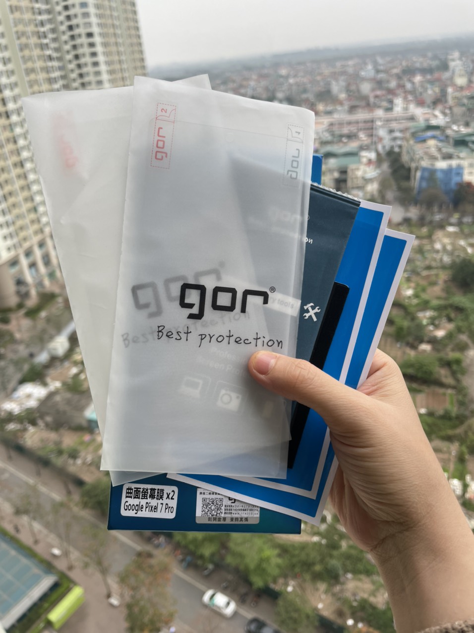 Bộ 2 Miếng dán dẻo 3D Gor cho Google Pixel 7 Pro - hiệu  Gor ( hộp 2 miếng trước)