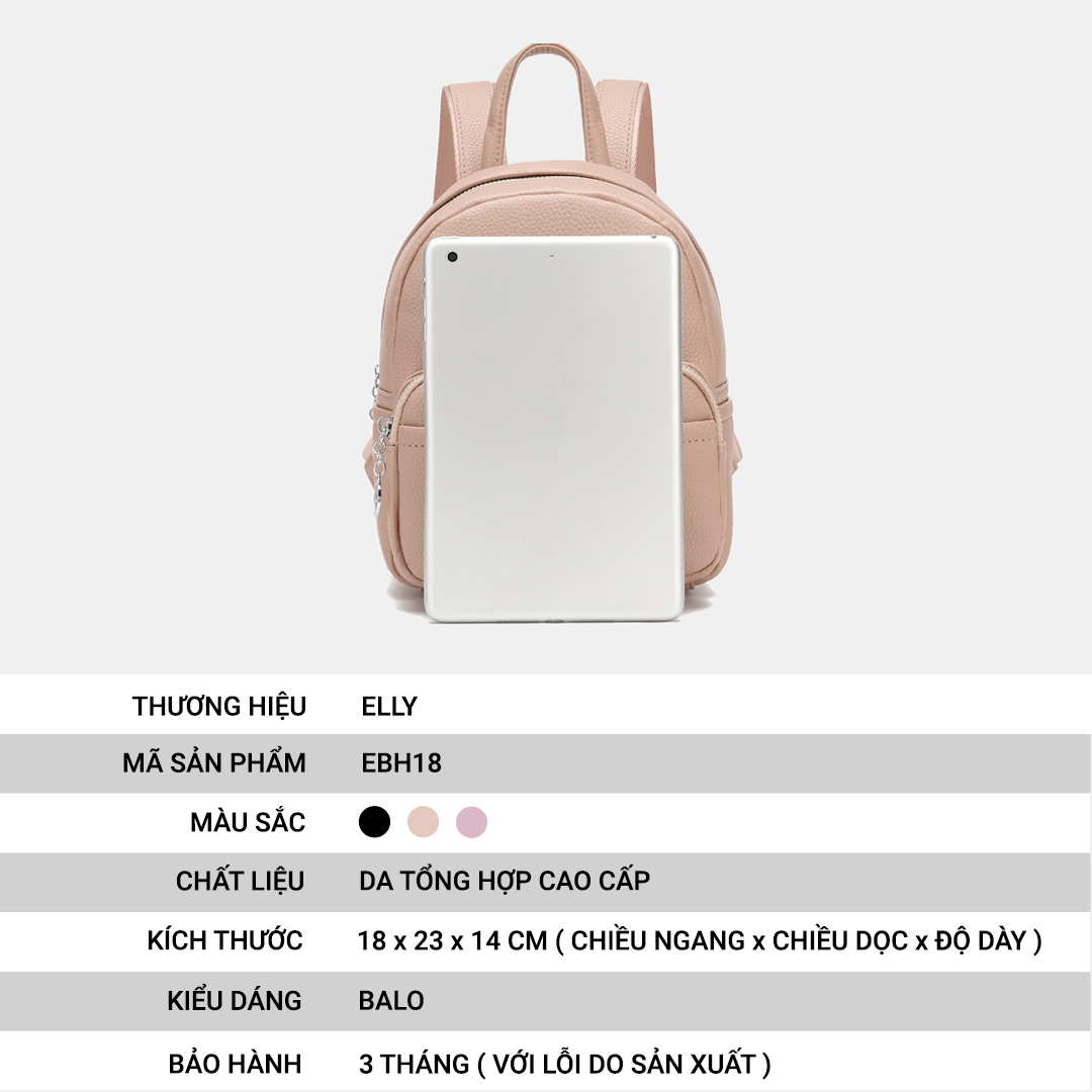 Balo nữ thời trang cao cấp ELLY – EBH18