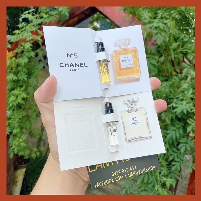 [ CHÍNH HÃNG] Vial Nước Hoa CHANEL No5 EDP & L'EAU 1,5ml