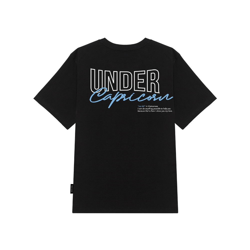 Áo thun UNDER Ma Kết "12 Cung Hoàng Đạo" (Black) + UTS024